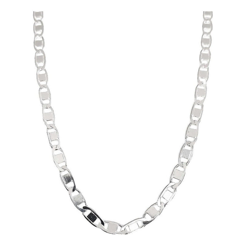 Cadena Gruesa Hombre Mujer Plata 925 Marinera 65 Cm X 5 Mm