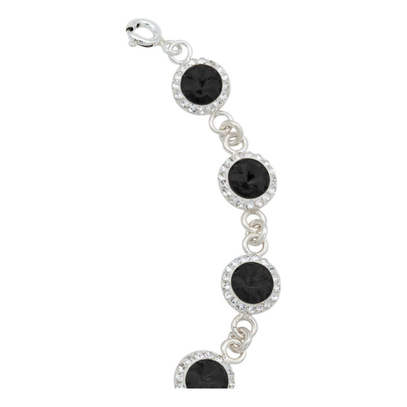 Pulsera Zirconias Piedras Mujer Dama Amor Regalo Plata 925