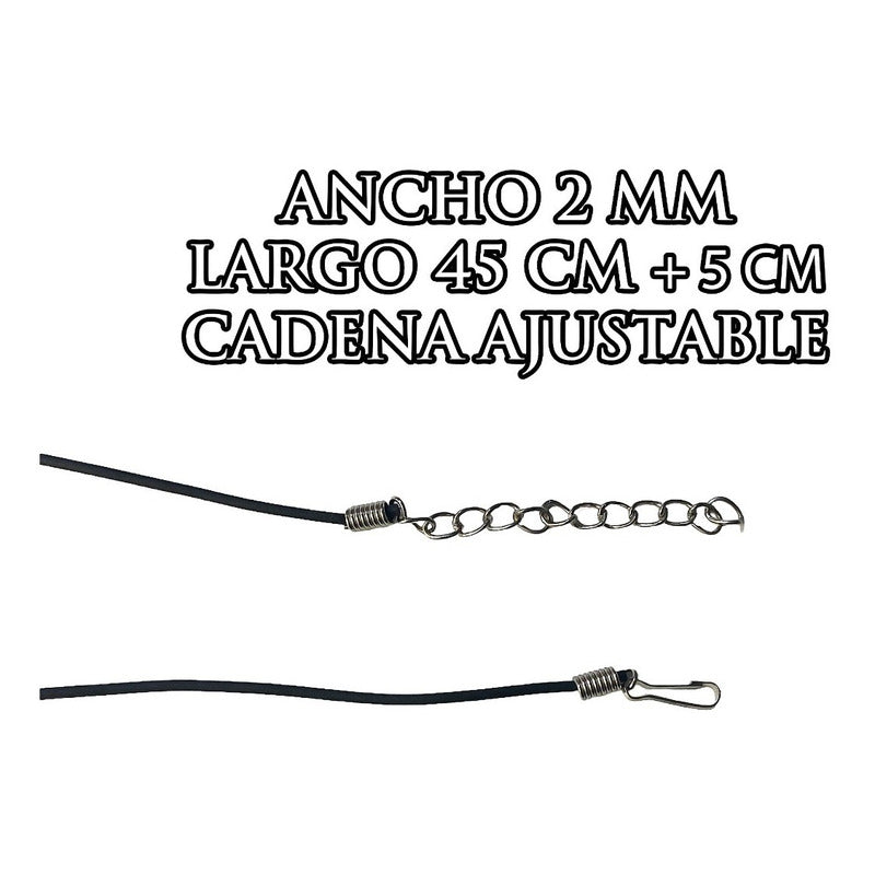 Dije Medalla Tetragramaton De 3 Cm Plata S925 +collar Caucho