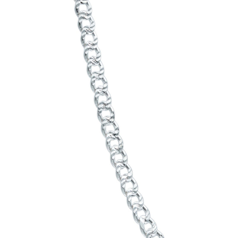 Cadena Cubana Gruesa Diamant Plata Italiana 925 60cm X 6mm