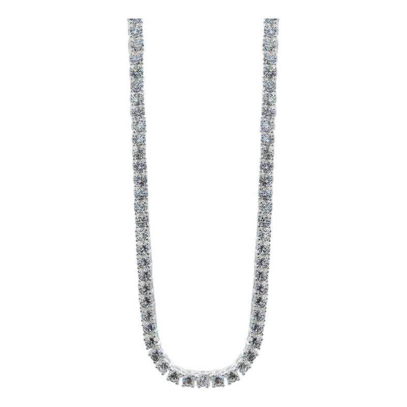 Collar Tenis Zirconia Mujer Regalo Plata 925 40cm X 3mm