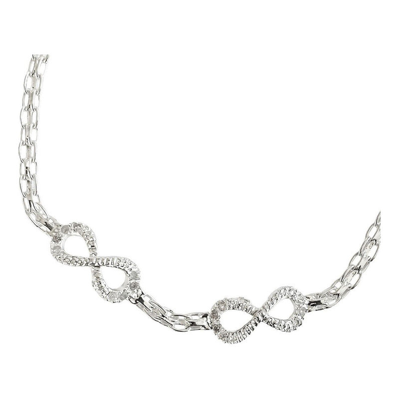 Pulsera Ajustable Corazon Amor Infinito Estrella Plata 925