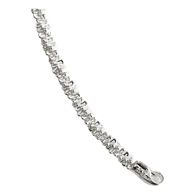 Pulsera Espuma Esclava Mujer Regalo Amor Plata Ley 925 2 Mm