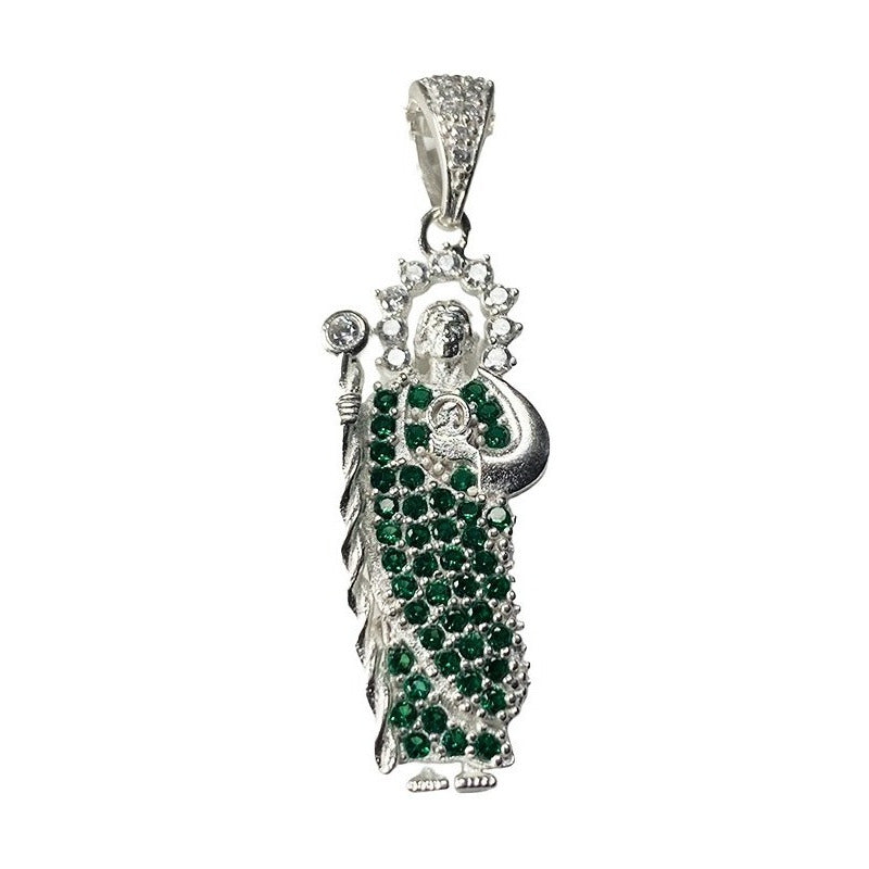 Dije Medalla San Judas Tadeo Zirconias Plata Solida Ley 925