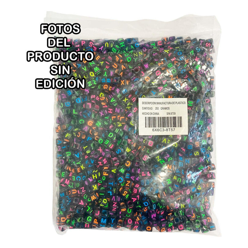 Armado Pulsera Bisuteria Letra 1200pzs + 100 Mts Hilo Nylon