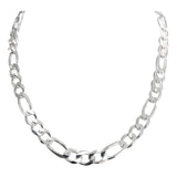 Cadena Gruesa De Plata 925 Hombre Fígaro 3x1 60 Cm X 1.1 Cm