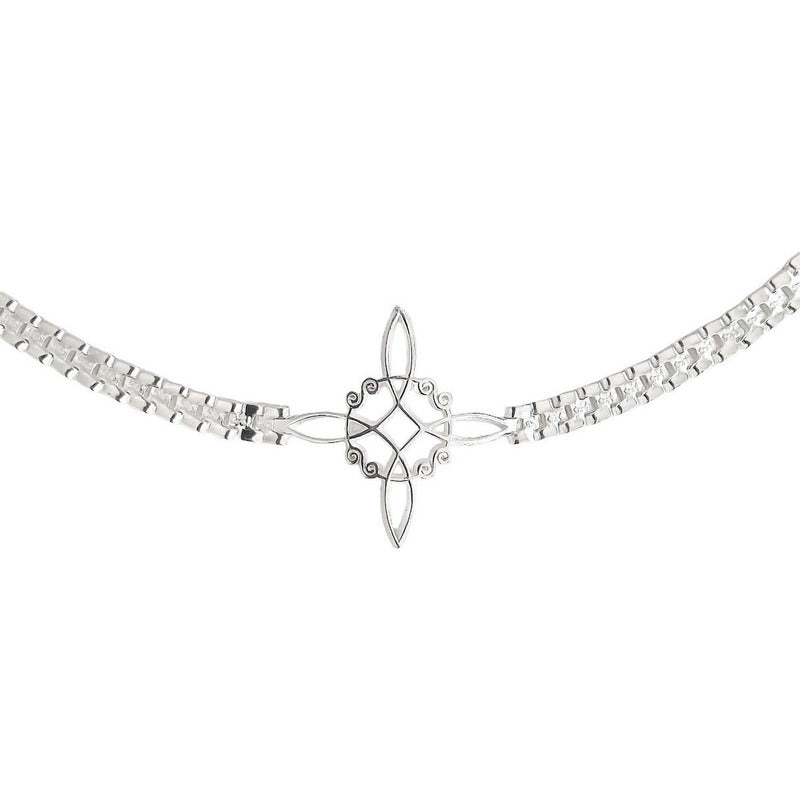 Pulsera Nudo De Bruja Con Zirconias De Colores En Plata S925