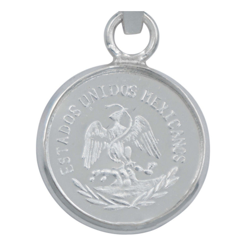 Dije Medalla Centenario Angel Chica Plata Pura Ley 999