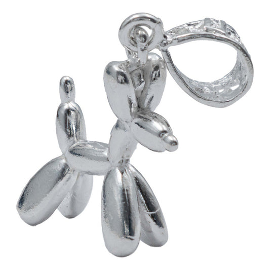 Dije Perrito Mascota Regalo Inflable Plata Solida Ley 925 Plateado