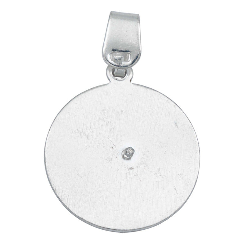 Dije Medalla San Miguel Diamantada Hombre Mujer Plata 925 Plateado