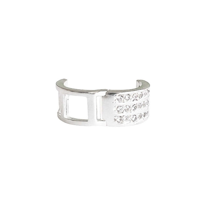 Aretes Huggies Arracadas Lleno Zirconias Regalo Plata Ley925