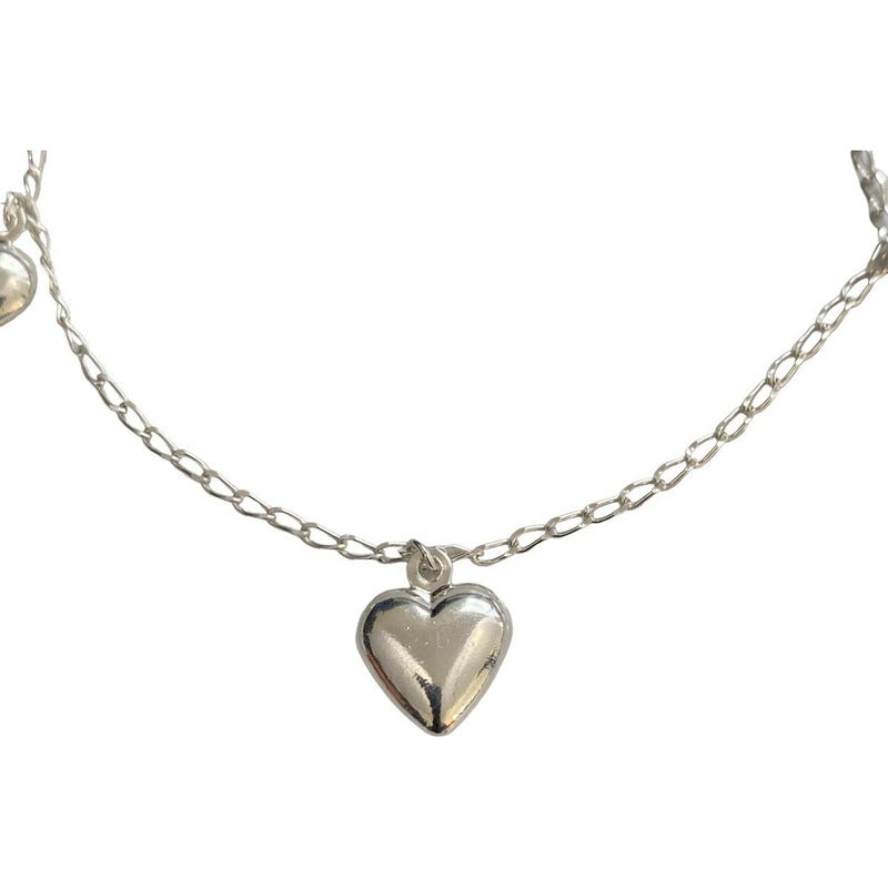 Pulsera Ajustable Corazon Amor Infinito Regalo Amistad Plata