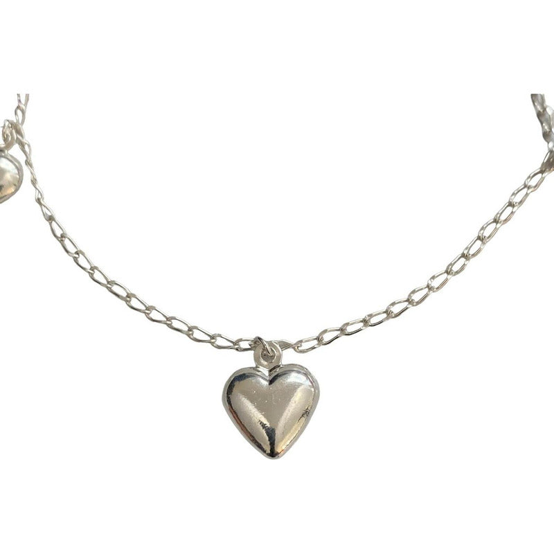 Pulsera Ajustable Corazon Amor Infinito Regalo Amistad Plata