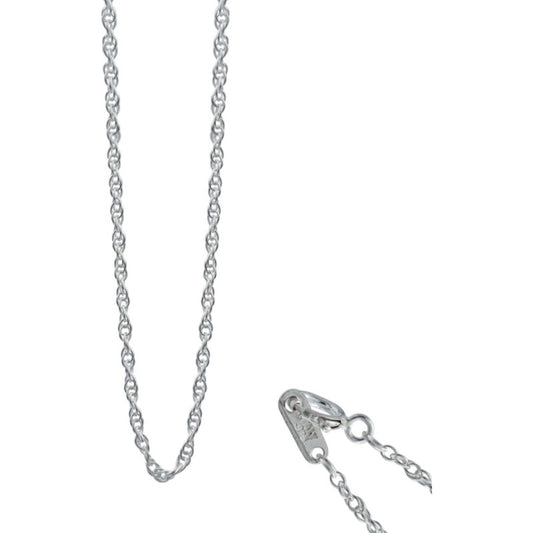 Cadena Delgada Torsal Mujer Plata Italy 925 55cm X 2mm Plateado