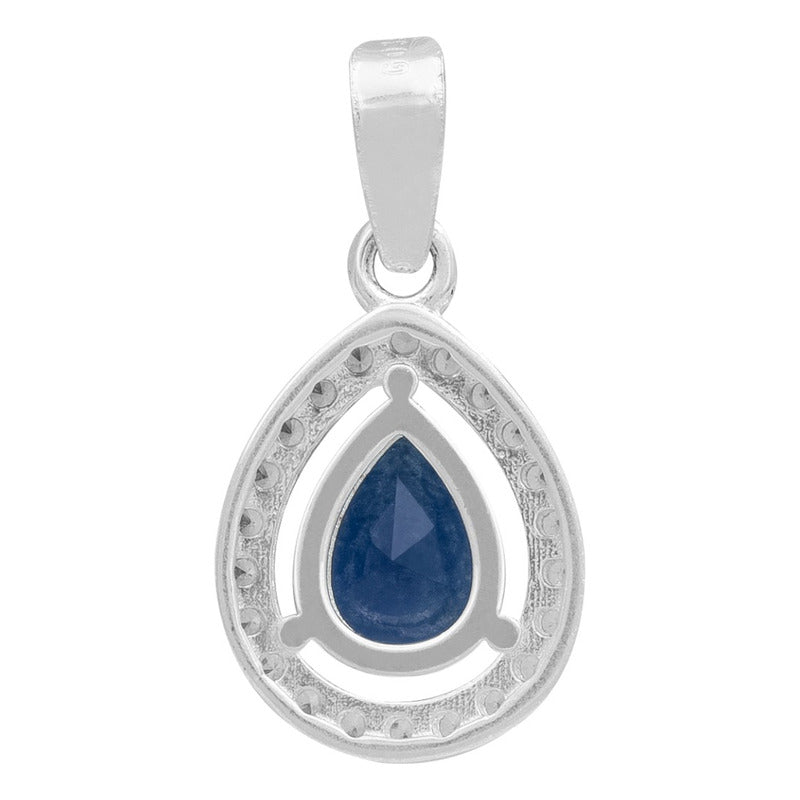 Dije Gota Zirconias Amor Mujer Regalo Joyería Moda Plata 925