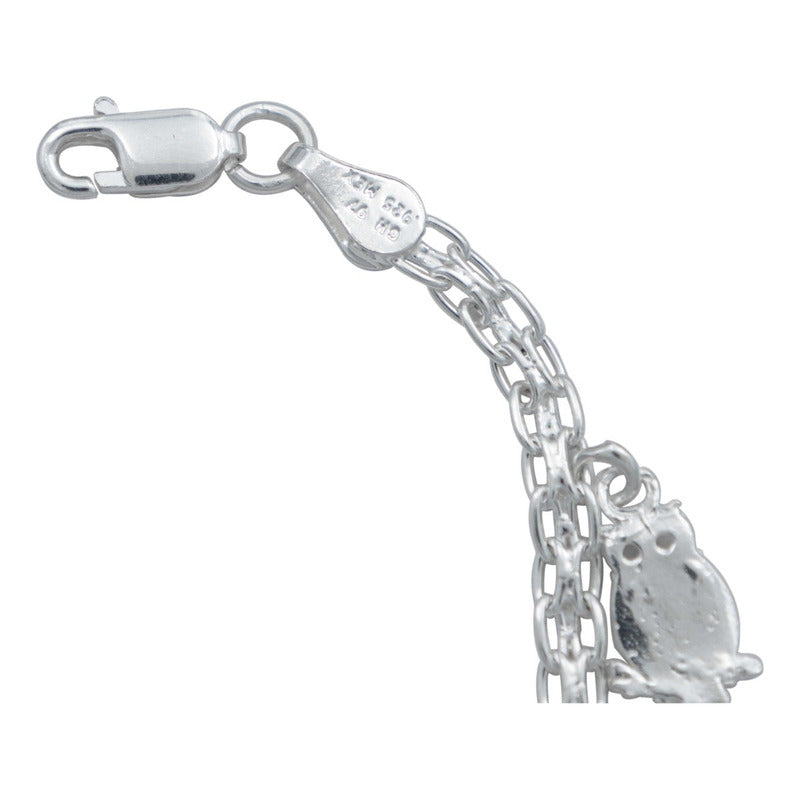 Pulsera Bismark Suerte Figuras Regalo Hombre Mujer Plata 925