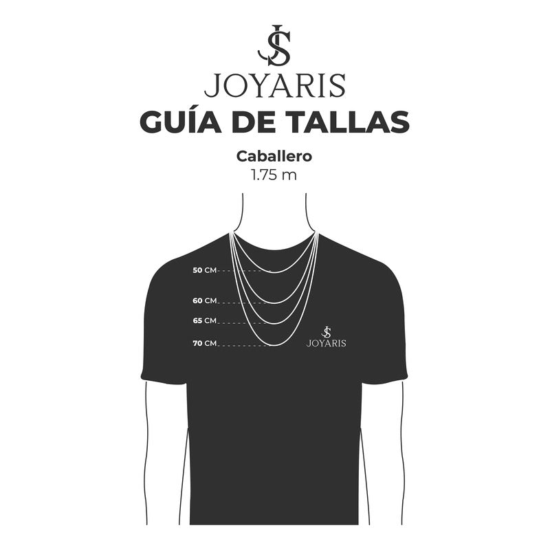 Cadena Gruesa Fígaro 3x1 Hombre Plata 925 65 Cm X 5 Mm Plateado