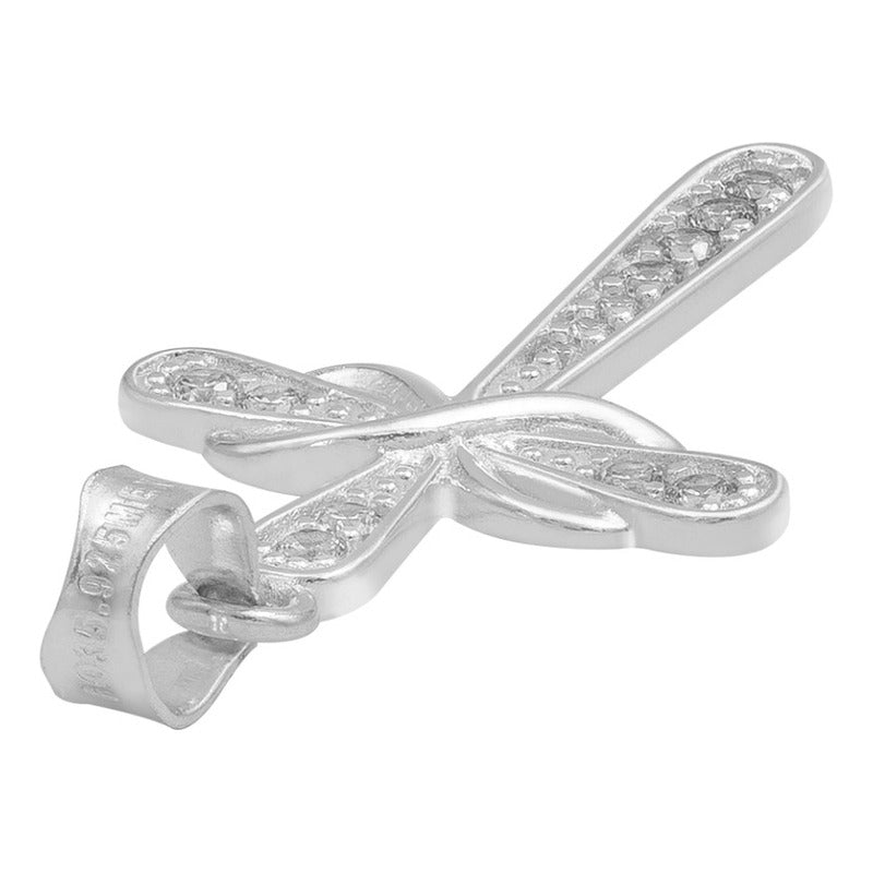 Dije Cruz Lazo Zirconias Hombre Mujer Regalo Plata 925 3.1cm