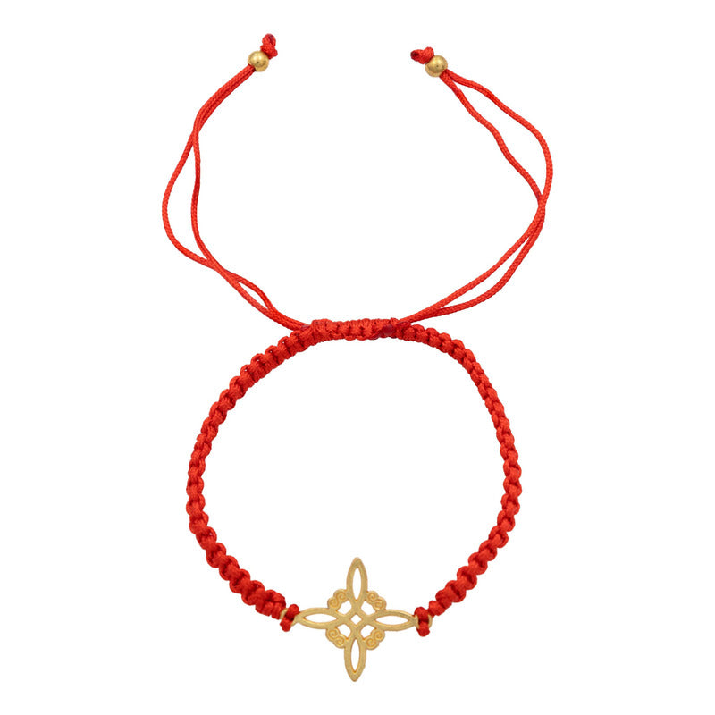 Pack 3 Piezas Pulseras Nudo De Bruja Artesanal Tejido Hilo