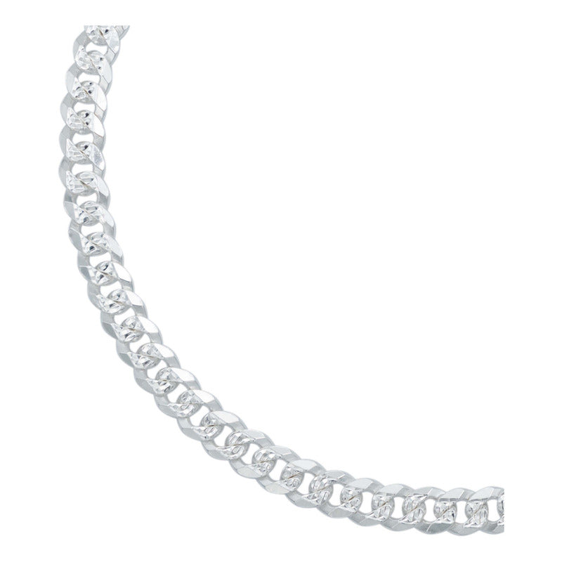 Pulsera Cuba Diamantada Cerrada Hombre Mujer Plata 925 5 Mm