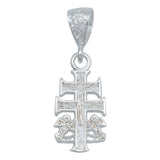 Dije Cruz Caravaca Chica Cristo Angel Hombre Mujer Platas925 Plateado