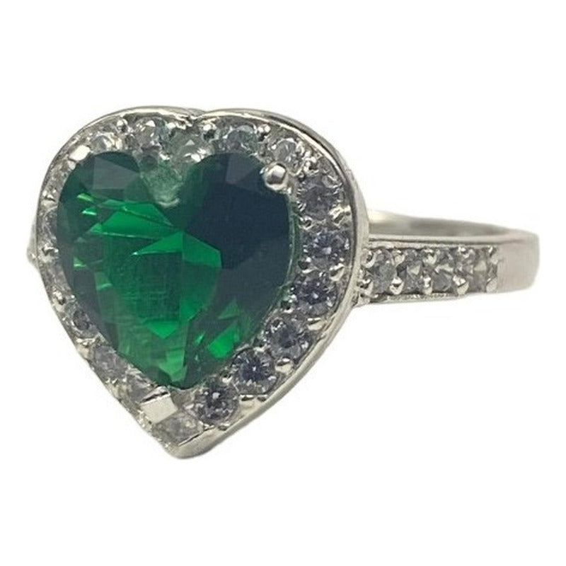 Anillo Solitario Corazón Compromiso Promesa Plata 925