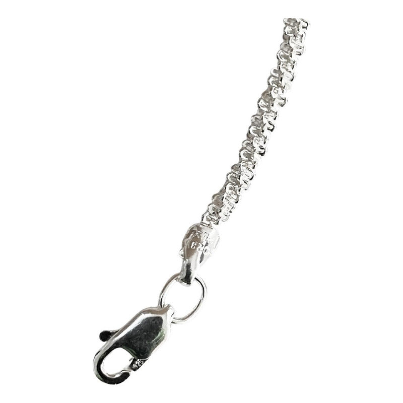 Pulsera Espuma Esclava Mujer Regalo Amor Plata Ley 925 2 Mm
