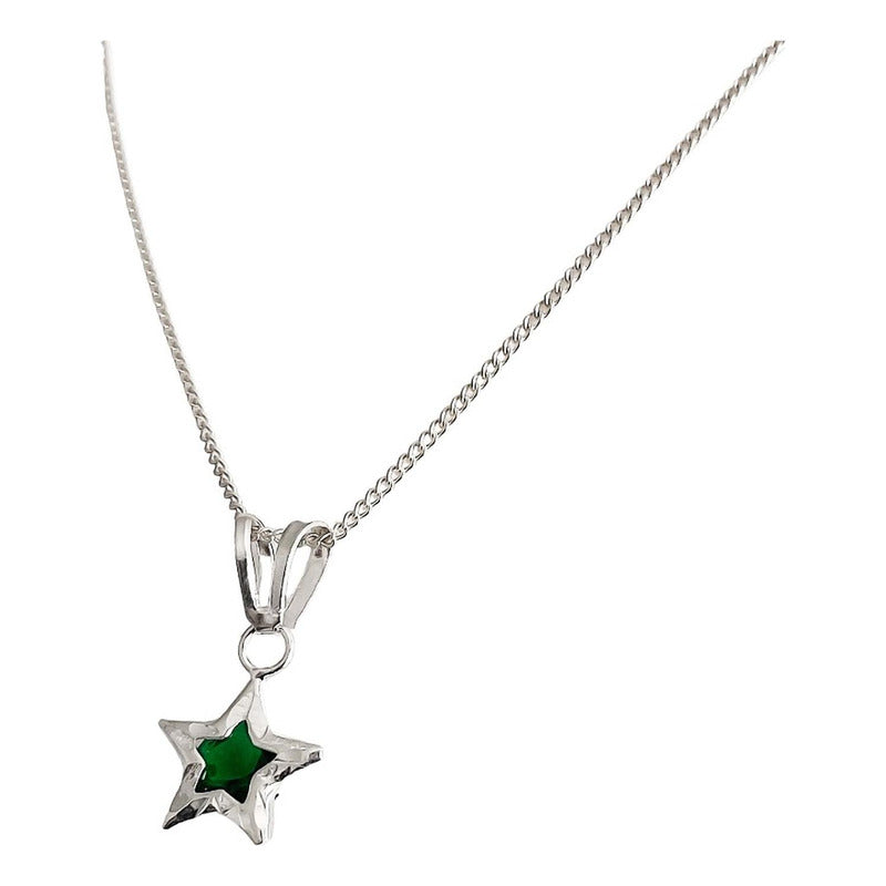 Juego Estrella Piedra Amor Regalo Mujer Promesa Plata 925