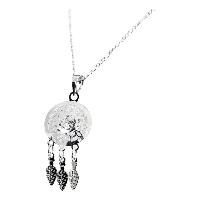 Collar Cadena Con Atrapa Sueños Mujer Regalo Plata Ley 925