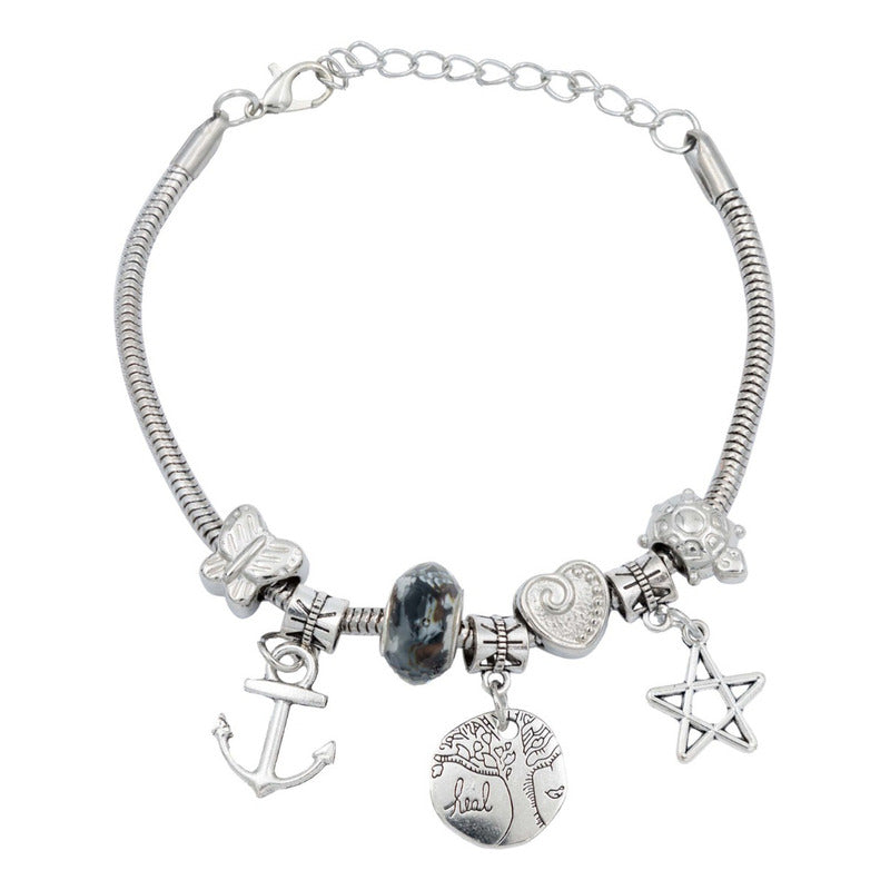Pulsera Ajustable Charms Cadena Serpiente Regalo Mujer