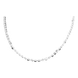 Collar Gargantilla Italiana De Cuadros S925 40 Cm X 2 Mm