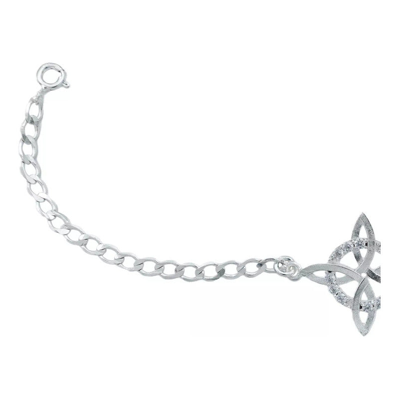 Pulsera Ajustable Nudo De Bruja Varios Colores En Plata 925