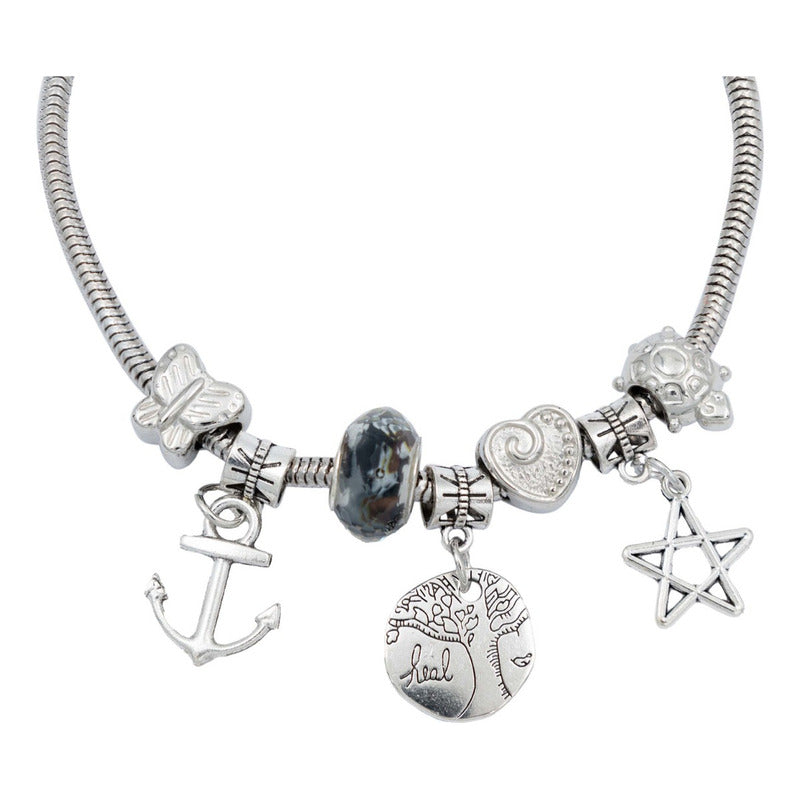 Pulsera Ajustable Charms Cadena Serpiente Regalo Mujer