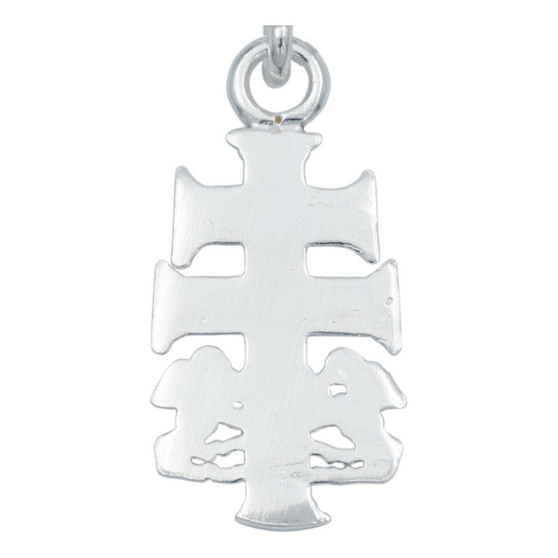 Dije Cruz Caravaca Chica Cristo Angel Hombre Mujer Platas925 Plateado