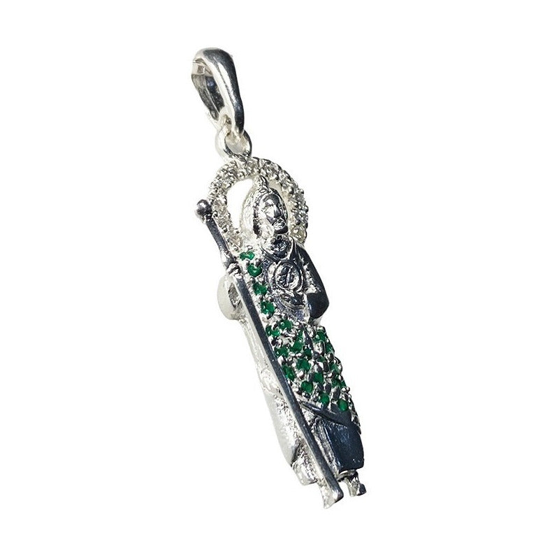 Dije Medalla San Judas Tadeo Zirconias Plata Solida Ley 925