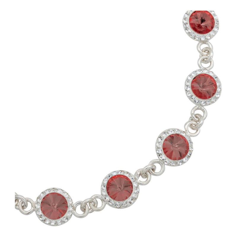 Pulsera Zirconias Piedras Mujer Dama Amor Regalo Plata 925