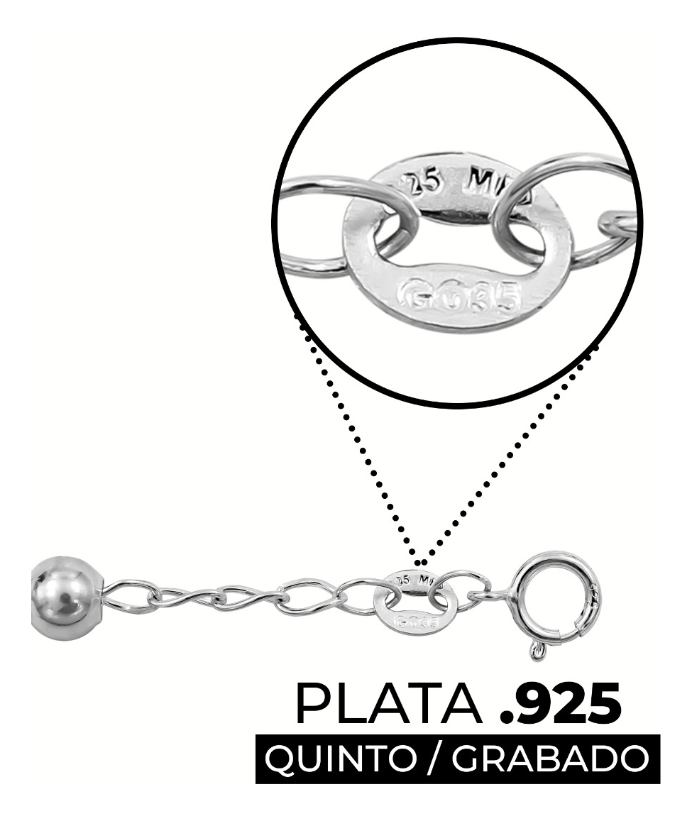 Pulsera Decenario Plata 925 Virgen Cruz De Cristo Bola Lisas Plateado 22 Cm