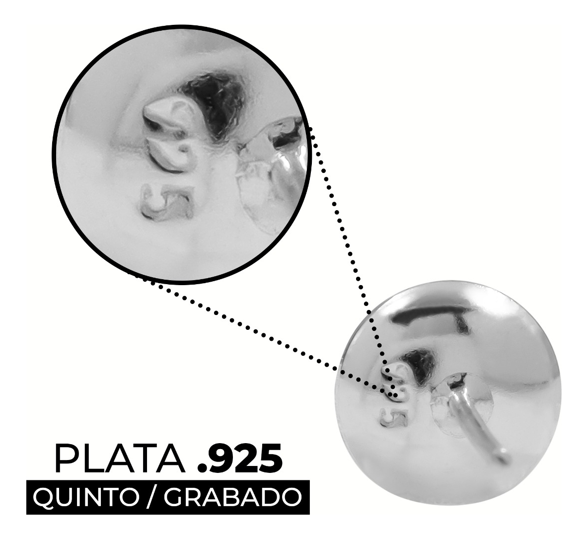 Juego Dije Aretes Plata 925 Con Cristales Zirconias 1.5 Cm Violeta