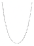 Cadena Cubana Barbada Hombre Regalo Plata 925 5 Mm 55 Cm Plateado