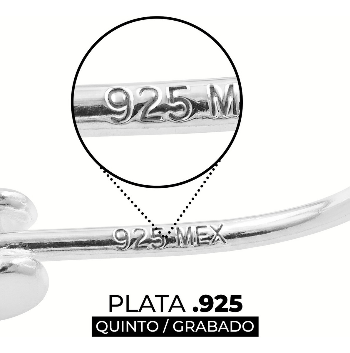 Arracadas Huggies Plata 925 Filigrana Diamantado Canasta