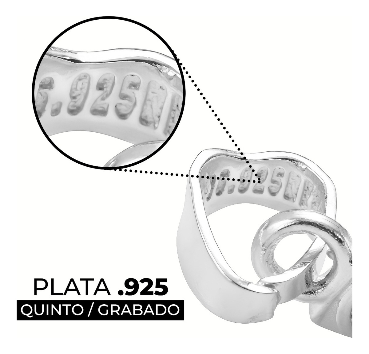 Dije Medalla Doble Vista San Benito Liso Plata 925 2.2 Cm - Plateado