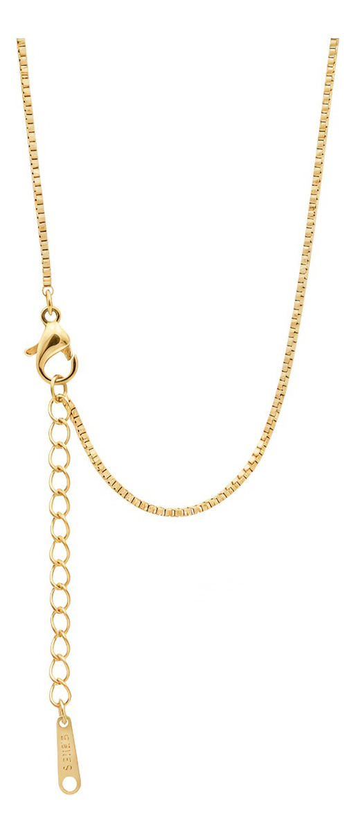 Dije De La Santa Muerte Con Zirconias Y Oro Laminado Cadena Amarillo