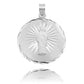 Dije Medalla Diamantada Estrella San Judas Plata 925 2.3 Cm