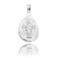 Dije Medalla Gota Diamantada San Judas Plata 925 1.4 Cm