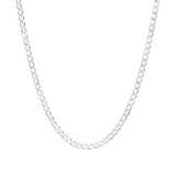 Cadena Cubana Barbada Gruesa Hombre Plata 925 6 Mm 55 Cm Plateado