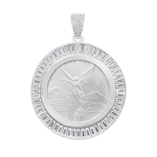 Joyaris Dije Onza Plata Pura 999 Hombre Zirconias 56mm Plateado
