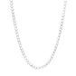 Cadena Cubana Barbada Gruesa Hombre Plata 925 7 Mm 60 Cm Plateado
