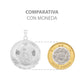 Dije Medalla Diamantada Virgen Guadalupe Plata Ley 925 3 Cm