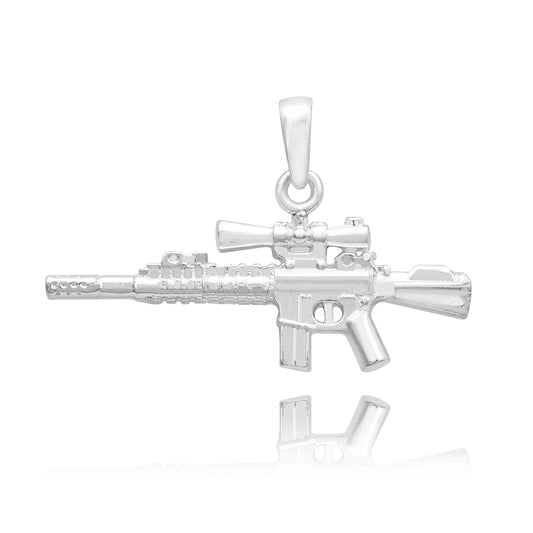 Joyaris Dije Arma Larga Mira Plata 925 Hombre 40mm Plateado