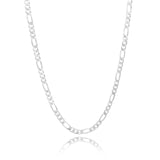 Joyaris Cadena Figaro 3x1 Plata 925 Hombre 55cm 7mm Plateado
